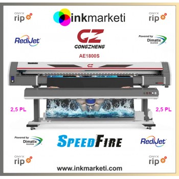 Gongzheng ThunderJet AE 1800S Eko Solvent Dijital Baskı Makinesi